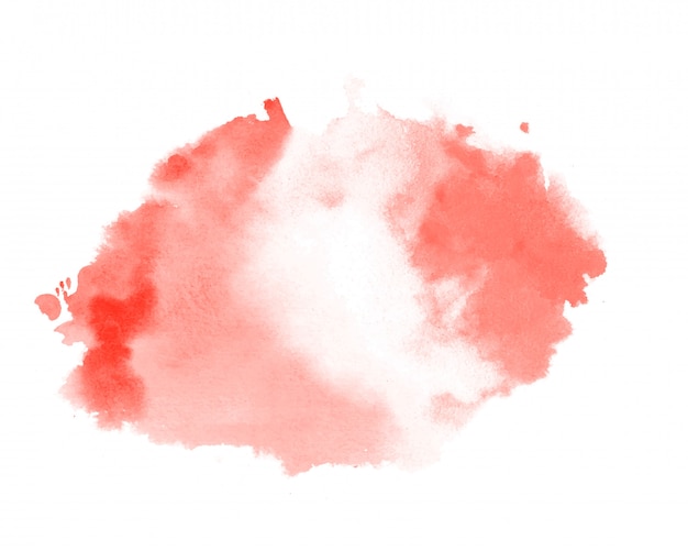 Vecteur gratuit abstrait rouge couleur pastel texture aquarelle tache fond