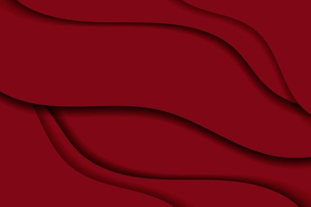 Vecteur gratuit abstrait rouge ondulé