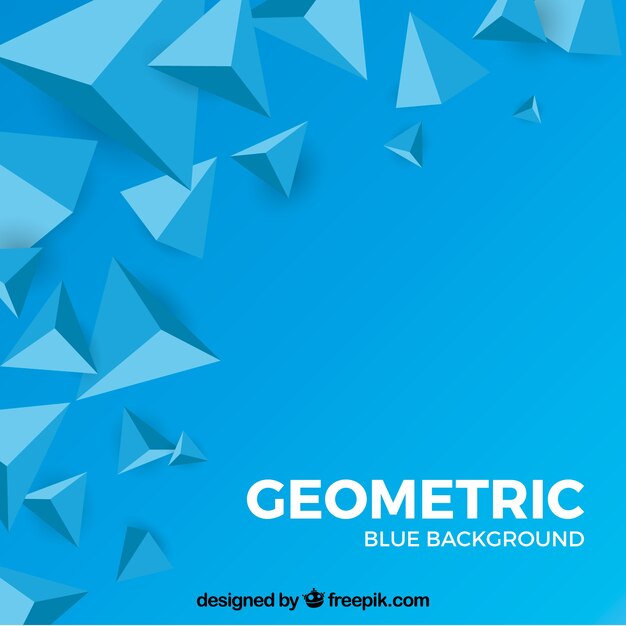 Vecteur gratuit abstrait avec des triangles 3d