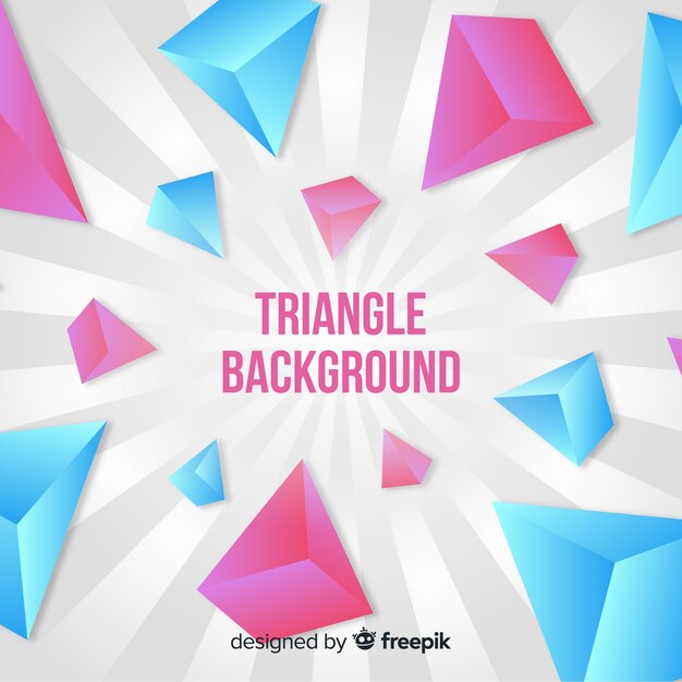 Abstrait avec des triangles colorés