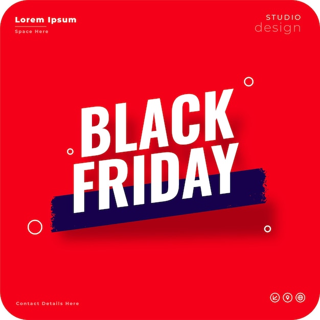 Vecteur gratuit affiche de coupon de vente spéciale moderne du vendredi noir pour le vecteur de marketing des entreprises