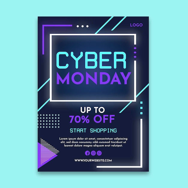 Affiche Cyber Monday A4