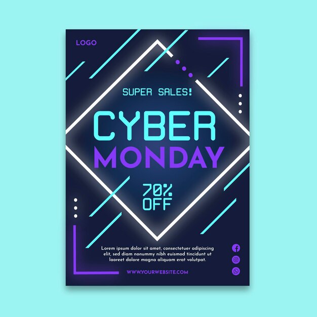 Affiche Cyber Monday A4