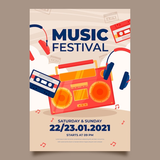 Affiche Du Festival De Musique Illustrée 2021