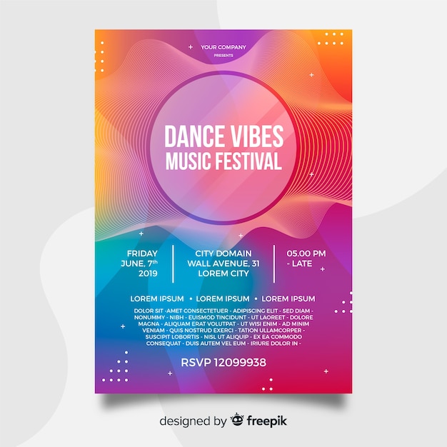 Affiche du festival de musique