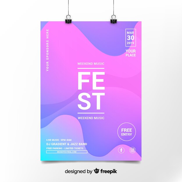 Affiche du festival de musique