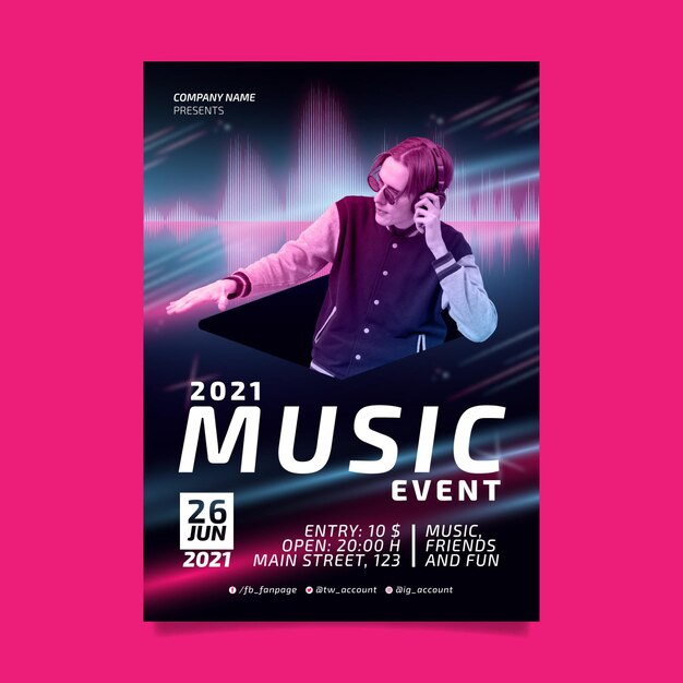 Affiche de l'événement musical 2021