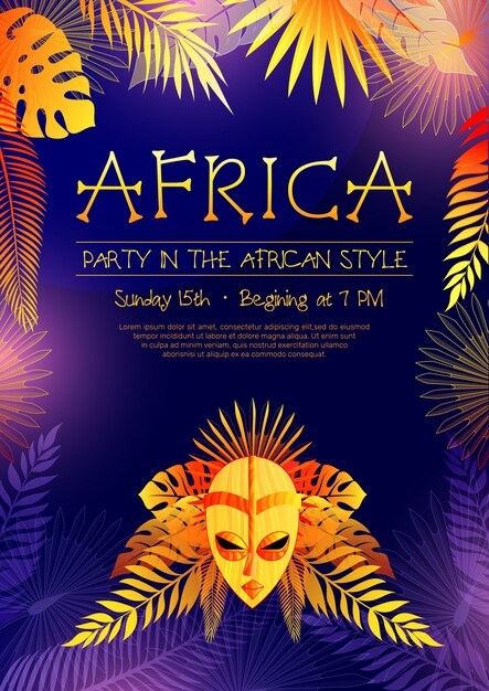 Affiche de la fête africaine