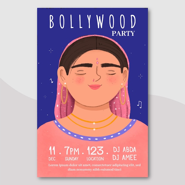 Affiche De La Fête De Bollywood