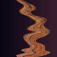 Vecteur gratuit affiche de flux coloré moderne wave liquid shape in black color background art design pour votre projet de conception illustration vectorielle
