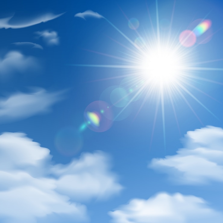 Vecteur gratuit affiche de fond de soleil