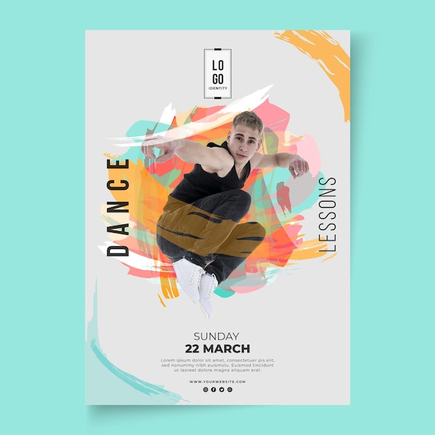 Affiche De Modèle De Cours De Danse