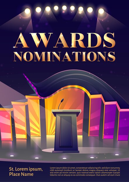 Affiche des nominations aux prix