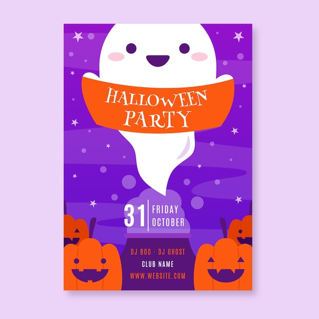 Affiche Plate De Fête D'halloween