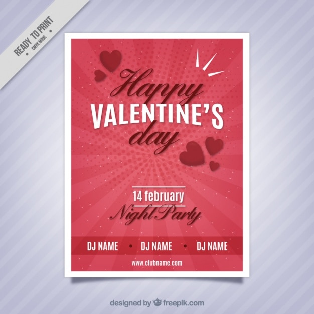 L'affiche De Valentine Fantastique Fête Avec Des Points