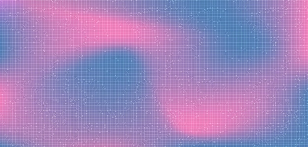 Agitant l'arrière-plan de la technologie rose et bleu, conception de concept numérique et de connexion, illustration vectorielle.