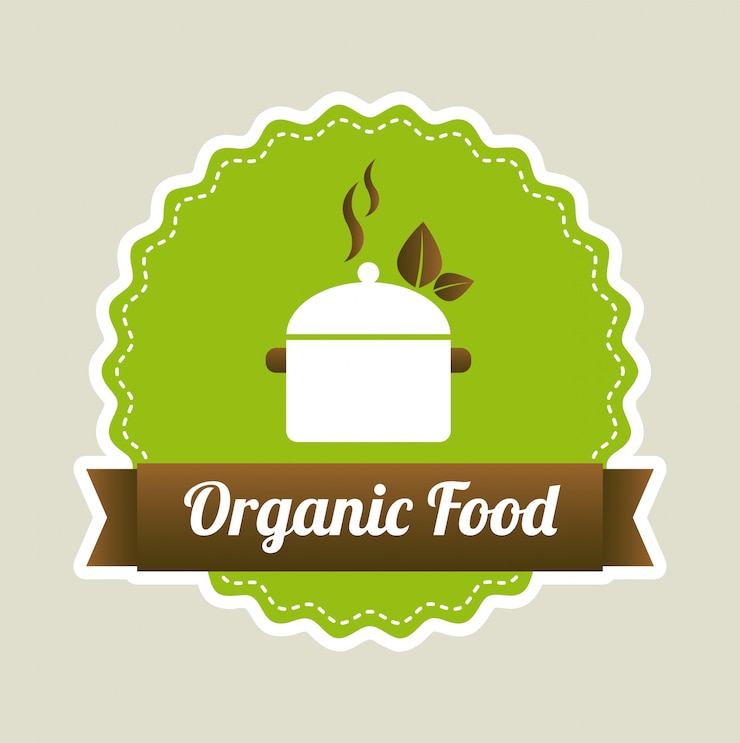 Vecteur gratuit alimentation biologique
