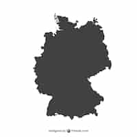 Vecteur gratuit allemagne silhouette