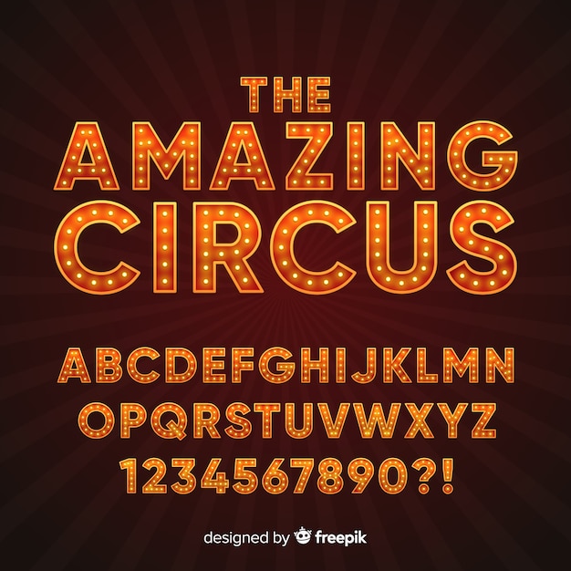 Alphabet de cirque