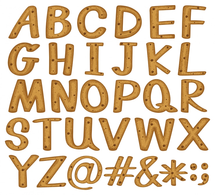 Vecteur gratuit alphabets