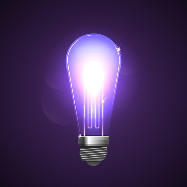 Ampoule dégradée avec électricité