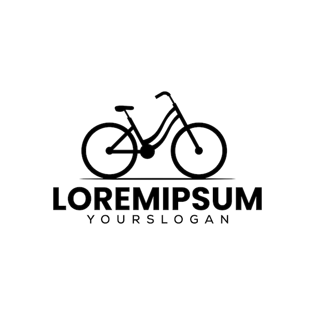 Vecteur gratuit ancien modèle de conception de logo de vélo