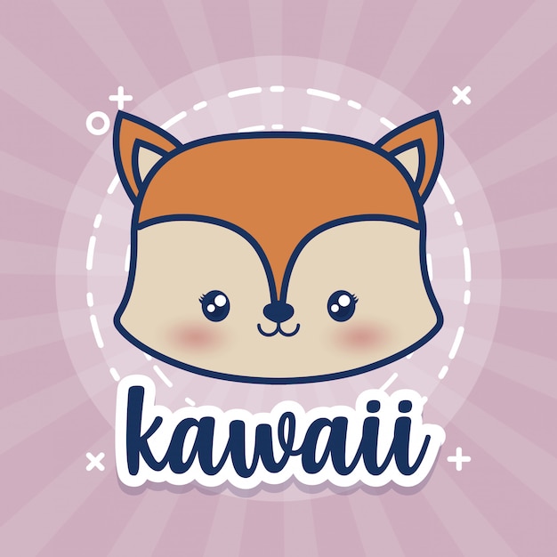 Vecteur gratuit animaux kawaii