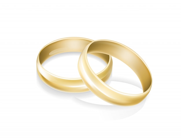 Anneaux de mariage en or