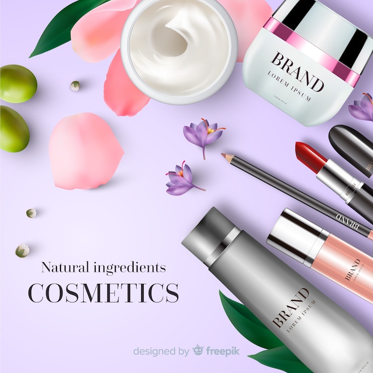 Vecteur gratuit annonce cosmétique
