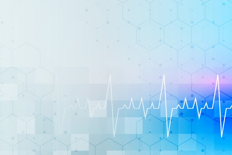 Vecteur gratuit antécédents médicaux et de soins de santé avec espace de texte
