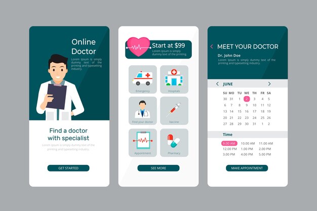 Application de réservation médicale