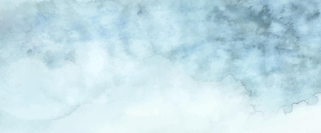 Aquarelle Abstraite Bleu Clair Peinte à La Main Pour Le Fond. Taches Vecteur Artistique Utilisé Comme élément Dans La Conception Décorative De L'en-tête, De L'affiche, De La Carte, De La Couverture Ou De La Bannière. Pinceau Inclus Dans Le Fichier. Vecteur Premium