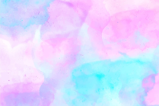 Aquarelle abstraite fond rose et bleu