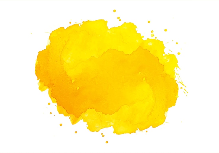 Vecteur gratuit aquarelle abstraite splash orange