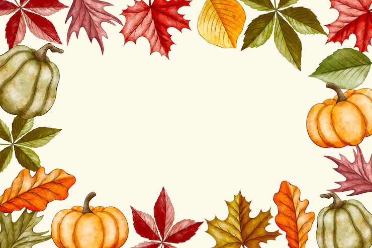 Vecteur gratuit aquarelle arrière-plan d'automne