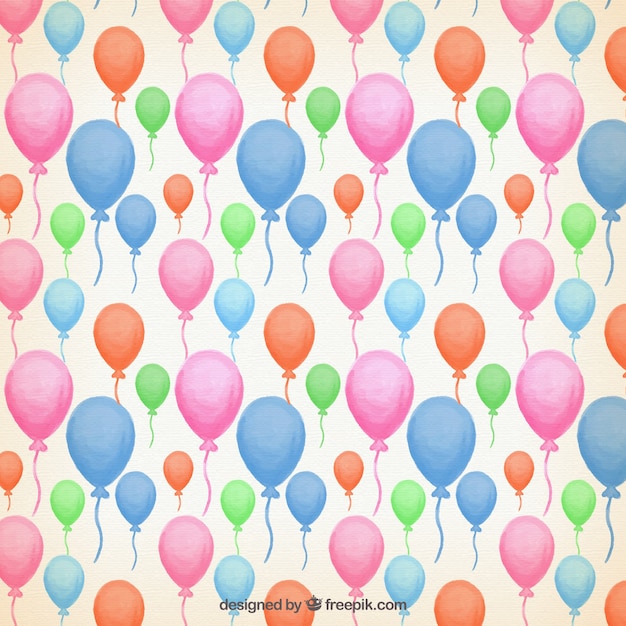 Aquarelle Ballons De Couleurs Tendance