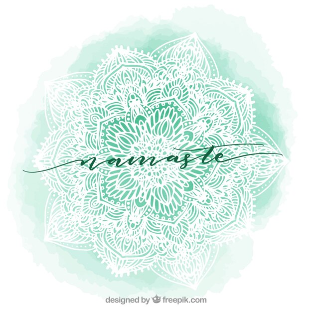 Aquarelle à base de mandala