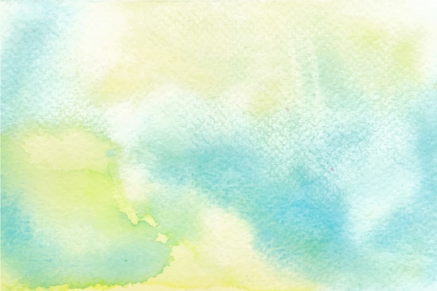 Aquarelle bleu et jaune