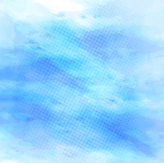 Aquarelle bleue