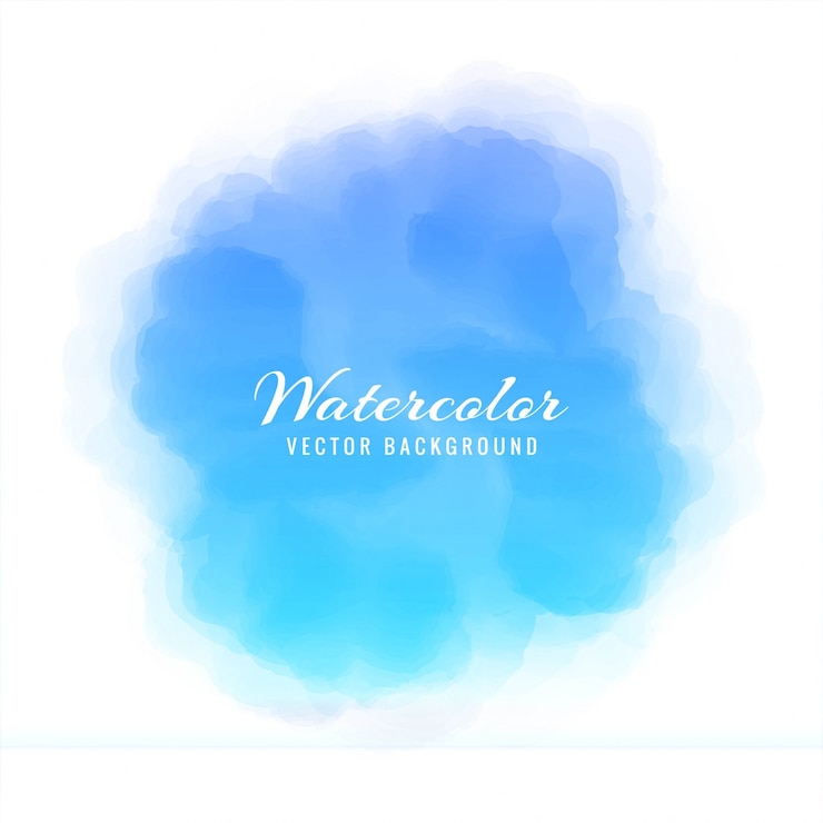 Vecteur gratuit aquarelle bleue