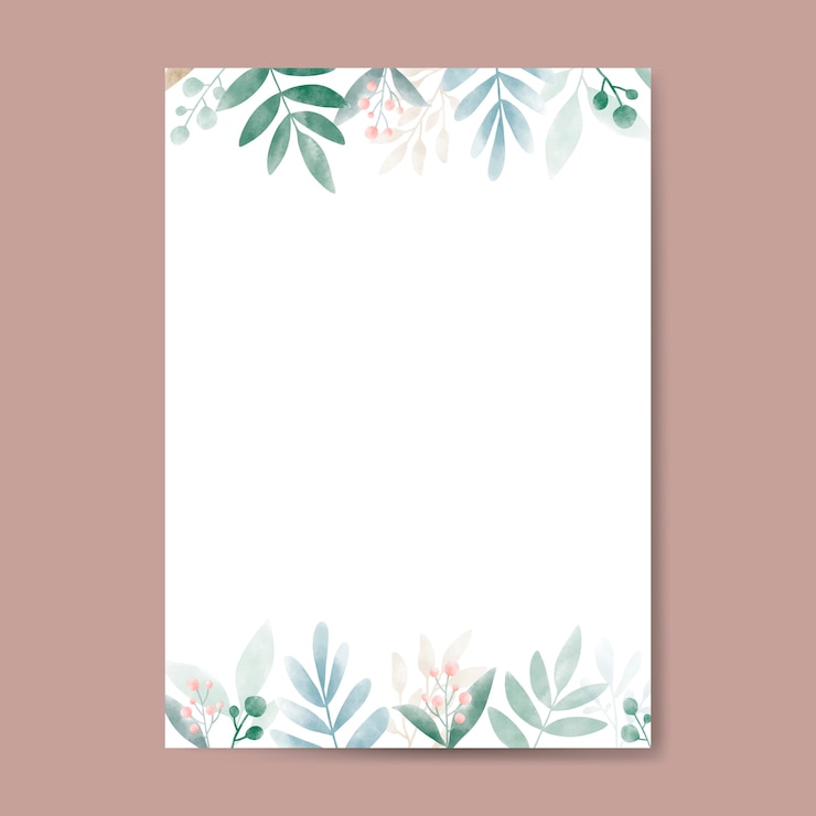 Vecteur gratuit aquarelle feuilles avec design espace copie