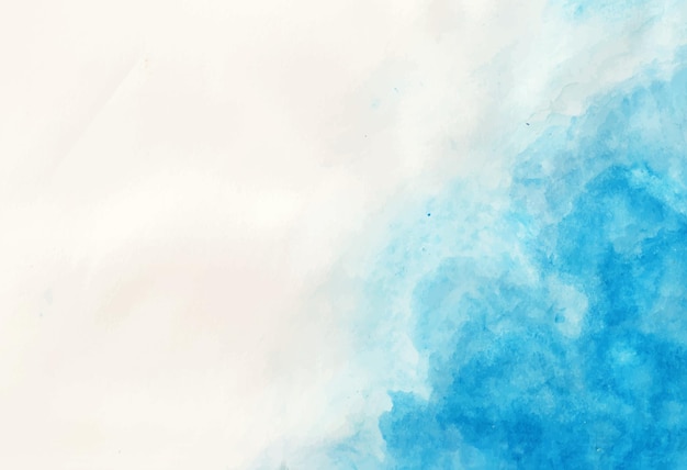 aquarelle avec fond bleu détaillé