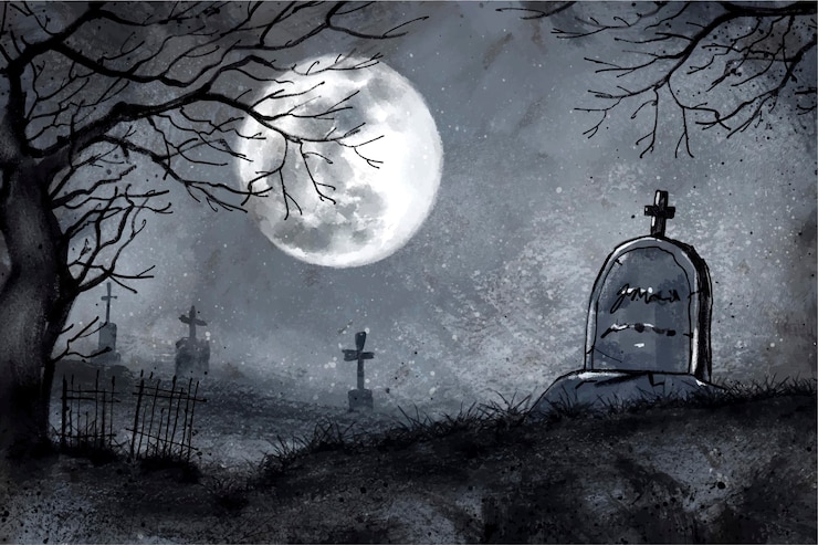 Vecteur gratuit aquarelle halloween background