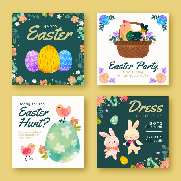 L'aquarelle Instagram publie une collection pour les vacances de Pâques.