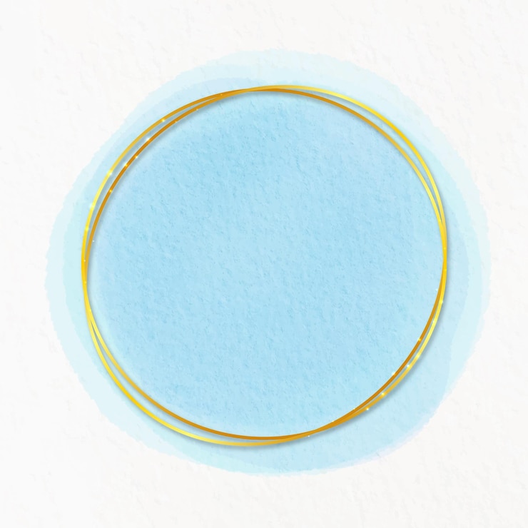 Vecteur gratuit aquarelle pastel avec cadre doré