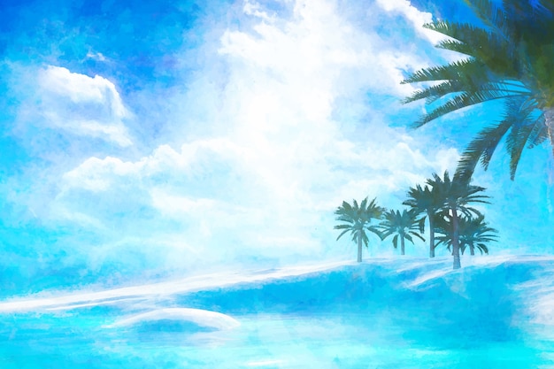 Aquarelle summer background