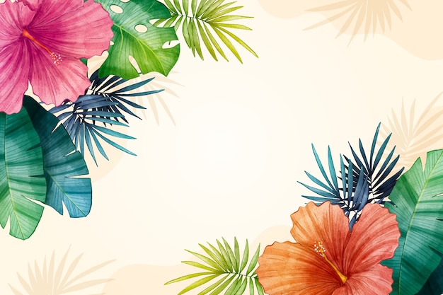 Aquarelle Summer Background