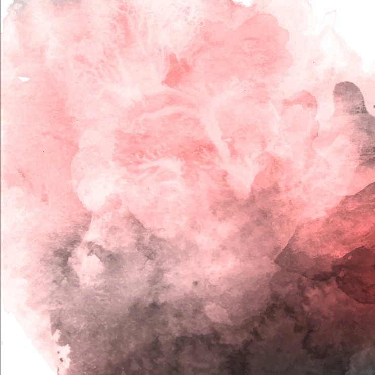 Vecteur gratuit aquarelle valentine rose et fond gris