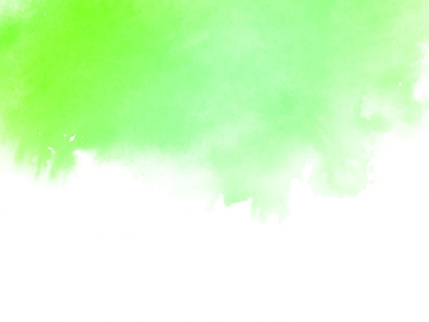 Aquarelle verte abstraite