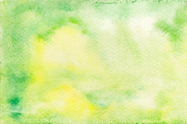 Aquarelle verte et jaune